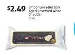 Aldi Emporium Selection Aged Reserved White Cheddar offer