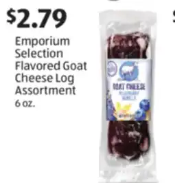 Aldi Emporium Selection Flavored Goat Cheese Log Assortment offer