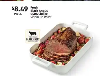 Aldi Fresh Black Angus USDA Choice Sirloin Tip Roast offer