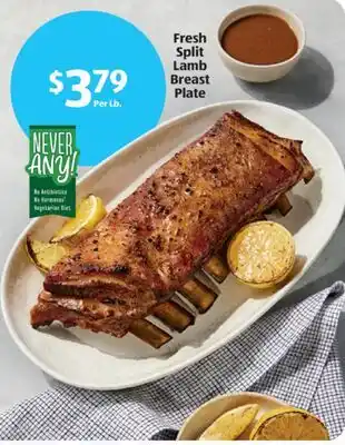Aldi Fresh Split Lamb Breast Plate offer