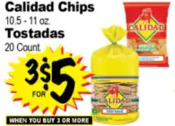 Superior Grocers Calidad Chips 10.5-11 oz., Tostadas 20 Count offer