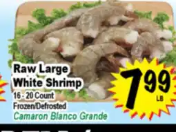 Superior Grocers Raw Large White Shrimp offer