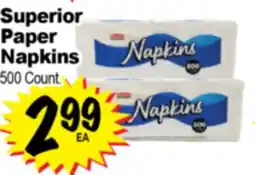 Superior Grocers Superior Paper Napkins offer