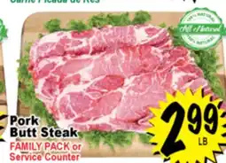 Superior Grocers Pork Butt Steak offer