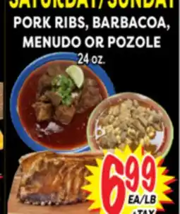 Superior Grocers PORK RIBS, BARBACOA, MENUDO OR POZOLE offer