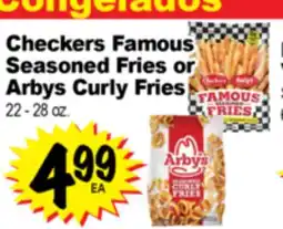 Superior Grocers Checkers Famous Seasoned Fries or Arbys Curly Fries offer