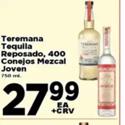 Superior Grocers Teremana Tequila Reposado, 400 Conejos Mezcal Joven offer