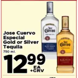 Superior Grocers Jose Cuervo Especial Gold or Silver Tequila offer