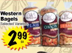 Superior Grocers Western Bagels offer