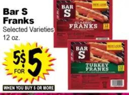 Superior Grocers Bar S Franks offer