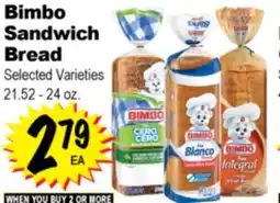 Superior Grocers Bimbo Sandwich Bread offer