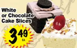 Superior Grocers White or Chocolate Cake Slices offer