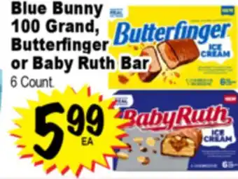 Superior Grocers Blue Bunny 100 Grand, Butterfinger or Baby Ruth Bar offer