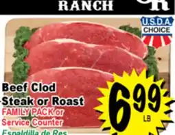 Superior Grocers Beef Clod Steak or Roast offer