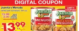 Superior Grocers Juanita's Menudo offer