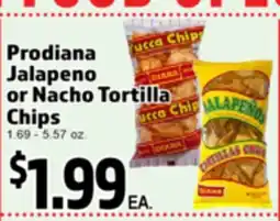 Superior Grocers Prodiana Jalapeno or Nacho Tortilla Chips offer