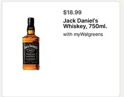 Walgreens Jack Daniel's Whiskey, 750ml offer
