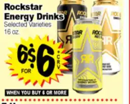 Superior Grocers Rockstar Energy Drinks offer