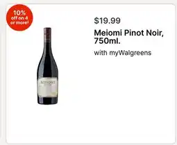 Walgreens Meiomi Pinot Noir, 750ml offer