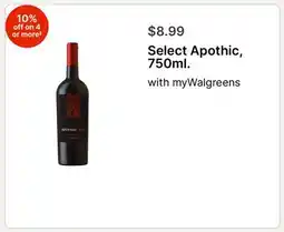Walgreens Select Apothic offer