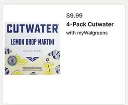 Walgreens 4-Pack Cutwater offer