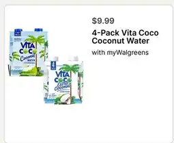 Walgreens 4-Pack Vita Coco Coconut Water offer