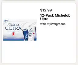 Walgreens 12-Pack Michelob Ultra offer