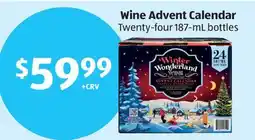 Aldi Wine Advent Calendar offer