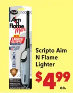 Vallarta Supermarkets Scripto Aim N Flame Lighter offer