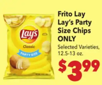 Vallarta Supermarkets Frito Lay Lay's Party Size Chips ONLY offer