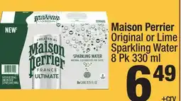 Super King Markets Maison Perrier Original or Lime Sparkling Water offer