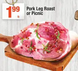 Super King Markets Pork Leg Roast or Picnic offer