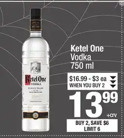 Super King Markets Ketel One Vodka offer