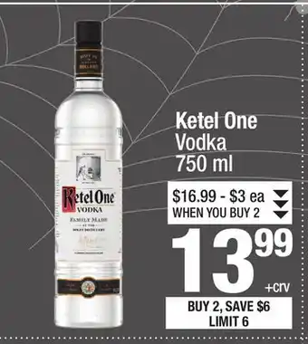 Super King Markets Ketel One Vodka offer