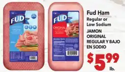 Vallarta Supermarkets Fud Ham Regular or Low Sodium / JAMON ORIGINAL REGULAR Y BAJO EN SODIO offer
