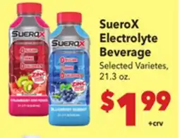 Vallarta Supermarkets SueroX Electrolyte Beverage offer