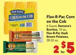 Vallarta Supermarkets Flav-R-Pac Corn on the Cob offer