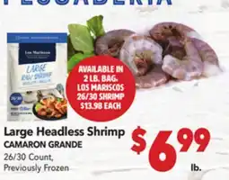 Vallarta Supermarkets Large Headless Shrimp/CAMARON GRANDE offer