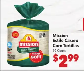 Vallarta Supermarkets Mission Estilo Casero Corn Tortillas offer