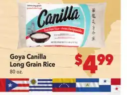 Vallarta Supermarkets Goya Canilla Long Grain Rice offer