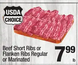 Super King Markets Beef Short Ribs or Flanken Ribs Regular or Marinated offer