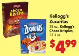 Vallarta Supermarkets Kellogg's Zucaritas offer