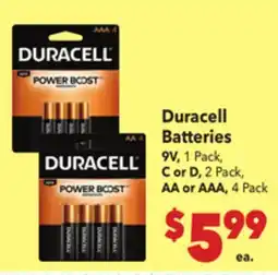 Vallarta Supermarkets Duracell Batteries offer
