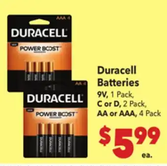 Vallarta Supermarkets Duracell Batteries offer