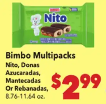 Vallarta Supermarkets Bimbo Multipacks offer