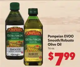Vallarta Supermarkets Pompeian EVOO Smooth/Robusto Olive Oil offer