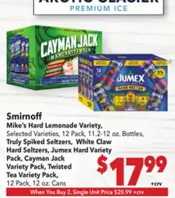 Vallarta Supermarkets Smirnoff Mike's Hard Lemonade offer