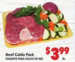 Vallarta Supermarkets Beef Caldo Pack / PAQUETE PARA CALDO DE RES offer