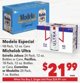 Vallarta Supermarkets Modelo Especial offer