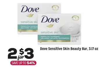 Grocery Outlet Dove Sensitive Skin Beauty Bar offer